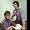 Actors Mary Tyler Moore and James Naughton in a rehearsal shot from the replacement cast of the Broadway play "Whose Life is it Anyway?" (New York)