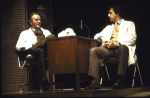 Actors (L-R) Josef Sommer and James Naughton in a scene from the replacement cast of the Broadway play "Whose Life is it Anyway?" (New York)