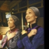 Actresses (L-R) June Kim and Tina Chen in a scene from the New York Shakespeare Festival's production of the play "Family Devotions." (New York)