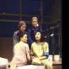 Actresses (Top L-R) June Kim and Tina Chen; (Seated L-R) Helen Funai and Jodi Long in a scene from the New York Shakespeare Festival's production of the play "Family Devotions." (New York)