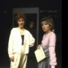 Actresses (L-R) Lise Hilboldt and Donna Bullock in a scene from the New York Shakespeare Festival's production of the play "Top Girls." (New York)
