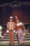 Actors (L-R) Brandon Maggart & Joey Faye in a scene fr. the Pre-Broadway tryout of the musical "Hellzapoppin" (which closed prior to opening in New York). (Baltimore)