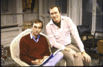 Playwright Lanford Wilson (L) & director Marshall W. Mason (R) in a publicity shot fr. the Broadway play "Fifth of July." (New York)