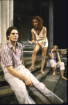 Actors (L-R) Christopher Reeve, Swoosie Kurtz & Amy Wright in a scene fr. the Broadway play "Fifth of July." (New York)
