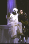 Actors (L-R) Brian Delate and James Handy in a scene from the New York Shakespeare Festival's production of the play "Ice Bridge." (New York)