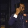 Actors (L-R) Anthony Chisholm and James Handy in a scene from the New York Shakespeare Festival's production of the play "Ice Bridge." (New York)