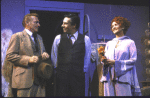 Actors (L-R) Don Crabtree, Jerry Orbach & Millicent Martin in scene fr. the replacement cast of the Broadway musical "42nd Street." (New York)