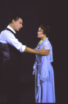 Actors Lisa Brown & Jerry Orbach in a publicity shot fr. the replacement cast of the Broadway musical "42nd Street." (New York)