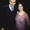 Actors Elizabeth Allen & Jerry Orbach in a publicity shot fr. the replacement cast of the Broadway musical "42nd Street." (New York)