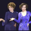 Actresses (L-R) Louise Troy & Clare Leach in a publicity shot fr. the replacement cast of the Broadway musical "42nd Street." (New York)