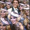 Actor Jim Walton (C) w. cast in a scene fr. the National tour of the Broadway musical "42nd Street."