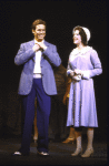 Actor Clare Leach & Jim Walton in a scene fr. the National tour of the Broadway musical "42nd Street."