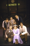 Actor Jim Walton (C) w. cast in a scene fr. the replacement cast of the National tour of the Broadway musical "42nd Street." (Boston)