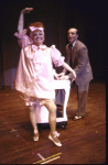 Actors Marcia Lewis & Eddie Korbich in a scene fr. the revival tour of the Broadway musical "42nd Street." (Charlotte)