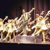 Actor Ian Knauer (C) w. cast in a scene fr. the revival tour of the Broadway musical "42nd Street." (Charlotte)