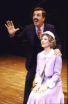 Actors Jeanna Schweppe & Jamie Ross in a scene fr. the revival tour of the Broadway musical "42nd Street." (Charlotte)