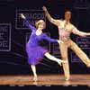 Actors Jeanna Shweppe & Ian Knauer in a scene fr. the revival tour of the Broadway musical "42nd Street." (Charlotte)