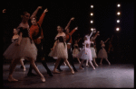 New York City Ballet production of "Scotch Symphony" with Patricia McBride center, choreography by George Balanchine (New York)