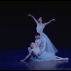 New York City Ballet production of "Serenade" with Kay Mazzo (on floor), Jean-Pierre Bonnefous and Karin von Aroldingen, choreography by George Balanchine (New York)