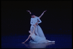 New York City Ballet production of "Serenade" with Kay Mazzo (on floor), Jean-Pierre Bonnefous and Karin von Aroldingen, choreography by George Balanchine (New York)