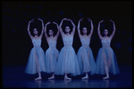 Teena McConnell, Gail Crisa, Karin von Aroldingen, Christine Redpath, and Bonita Borne in the New York City Ballet production of Balanchine's "Serenade"