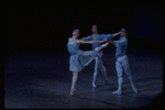 New York City Ballet production of "Tchaikovsky Concerto No. 2" (originally and later called "Ballet Imperial") with Kyra Nichols, Joseph Duell and Francis Sackett, choreography by George Balanchine (New York)