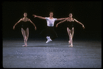 New York City Ballet production of "Agon" with Daniel Duell, Wilhelmina Frankfurt and Susan Freedman, choreography by George Balanchine (New York)