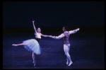 New York City Ballet production of "Le Baiser de la Fee" with Patricia McBride and Helgi Tomasson (his last performance with NYCB), choreography by George Balanchine (New York)
