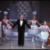 New York City Ballet production of "Le Bourgeois Gentilhomme", conductor Robert Irving takes a bow with Frank Ohman and Suzanne Farrell, choreography by George Balanchine (New York)