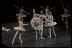 New York City Ballet production of "Divertimento No. 15" with Elyse Borne, Merrill Ashley and Peter Martins, Stephanie Saland, choreography by George Balanchine (New York)