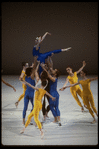 New York City Ballet production of "Eight Lines" with Maria Calegari lifted, choreography by Jerome Robbins (New York)