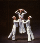 New York City Ballet production of "Fancy Free" with Jean-Pierre Frohlich, Kipling Houston and Joseph Duell, choreography by Jerome Robbins (New York)