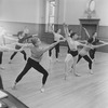 Dancers Dido Sayers and Ruth Sobotka (C) rehearsing for New York City production of "Agon", choreography by George Balanchine (New York)