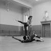 New York City Ballet rehearsal of "Agon" with Diana Adams and Arthur Mitchell, choreography by George Balanchine (New York)