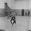 New York City Ballet rehearsal of "Agon" with Diana Adams and Arthur Mitchell, at right are Allegra Kent and Jonathan Watts, choreography by George Balanchine (New York)