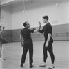 Rehearsal of New York City Ballet production of "Apollo" with George Balanchine and Jacques d'Amboise, choreography by George Balanchine (New York)