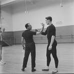 Rehearsal of New York City Ballet production of "Apollo" with George Balanchine and Jacques d'Amboise, choreography by George Balanchine (New York)