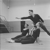 Rehearsal of New York City Ballet production of "Apollo" with Jacques d'Amboise, Melissa Hayden, Diana Adams and Patricia Wilde, choreography by George Balanchine (New York)