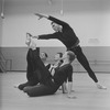 Rehearsal of New York City Ballet production of "Apollo" with Jacques d'Amboise, Melissa Hayden, Diana Adams and Patricia Wilde, choreography by George Balanchine (New York)