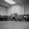 Rehearsal of New York City Ballet production of "Swan Lake" with Maria Tallchief, choreography by George Balanchine (New York)