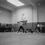 Rehearsal of New York City Ballet production of "Swan Lake" with Maria Tallchief, choreography by George Balanchine (New York)