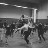 New York City Ballet rehearsal of "La Valse" with Patricia McBride in lift, choreography by George Balanchine (New York)