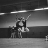 New York City Ballet rehearsal of "Electronics" with dancers Violette Verdy and Edward Villella, choreography by George Balanchine (New York)