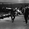 New York City Ballet rehearsal of " The Figure in the Carpet" with George Balanchine and dancers, choreography by George Balanchine (New York)