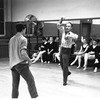 New York City Ballet rehearsal of "A Midsummer Night's Dream" with Edward Villella and George Balanchine, choreography by George Balanchine (New York)
