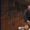Actors (L-R) Helen Hunt, George Guidall & Tracey Ullman in a scene fr. the New York Shakespeare Festival's production of the play "The Taming of the Shrew" at the Delacorte Theatre in Central Park. (New York)