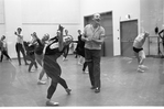 New York City Ballet Company Class with Patricia Wilde and George Balanchine (behind them is Victoria Simon) (New York)