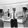 New York City Ballet rehearsal of "Dim Lustre" with Edward Villella Delia Peters and Antony Tudor, choreography by Antony Tudor (New York)