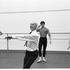 New York City Ballet rehearsal of "Dim Lustre" with Antony Tudor and dancers(behind him is Robert Maiorano), choreography by Antony Tudor (New York)