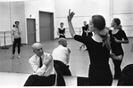 New York City Ballet rehearsal of "Dim Lustre" with Antony Tudor and dancers , choreography by Antony Tudor (New York)